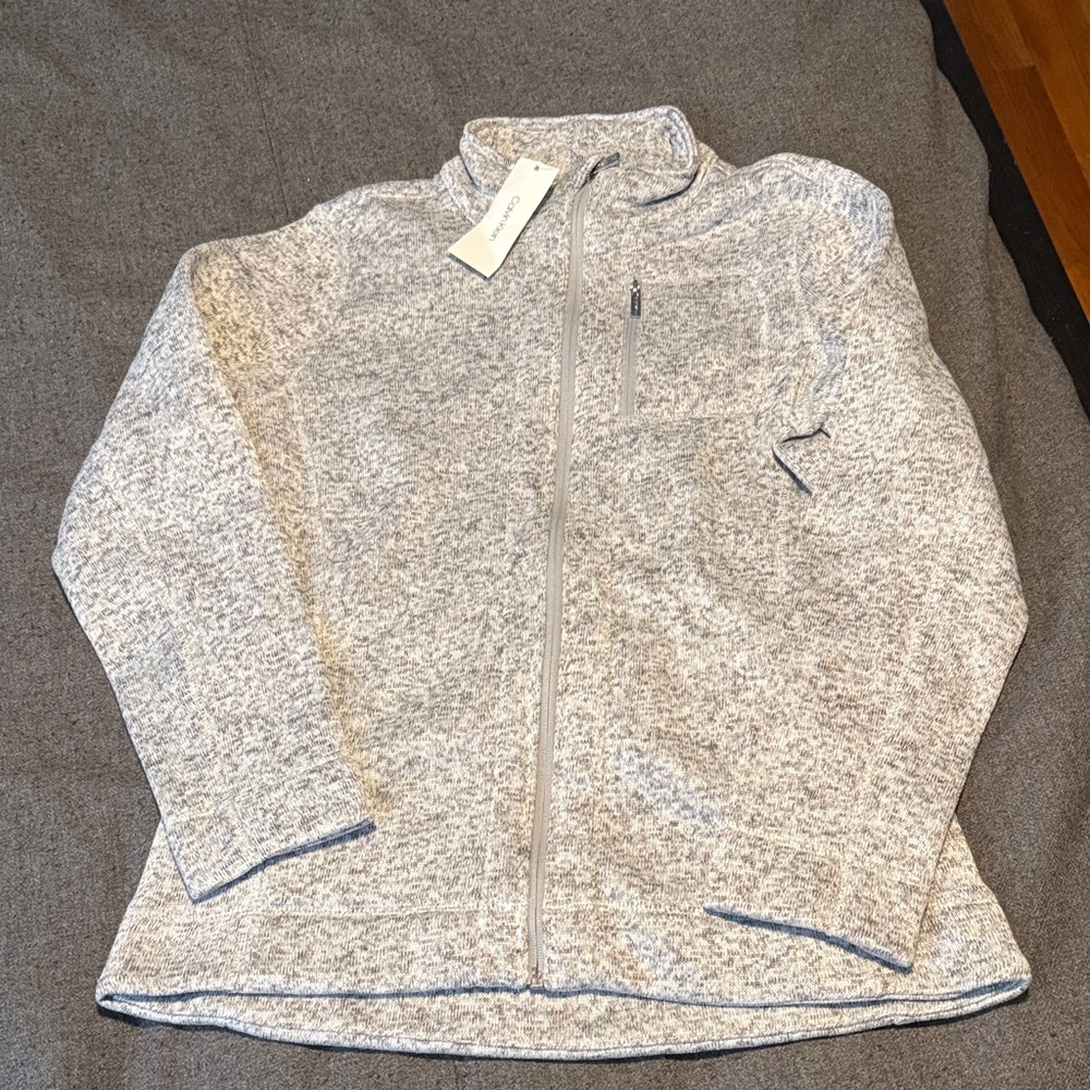 Calvin Klein zip fleece, NWT, M